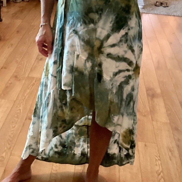 Young Fabulous & Broke Tie Dye Wrap High Low Skirt - Picture 2 of 7